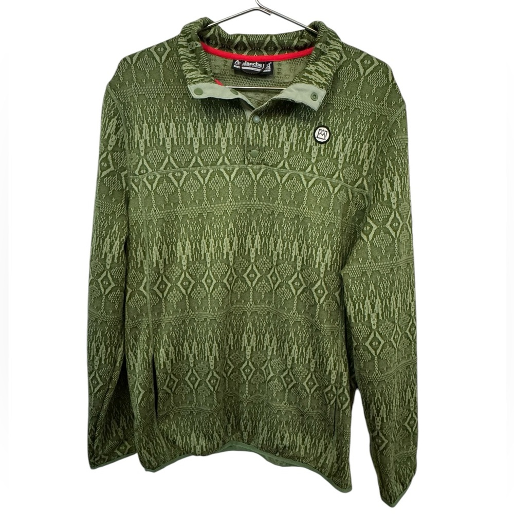 High End Avalanche Outdoor Supply Co Green Pullover Sweatshirt MINTY Men’s L